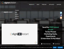 Tablet Screenshot of digitalkickstart.com